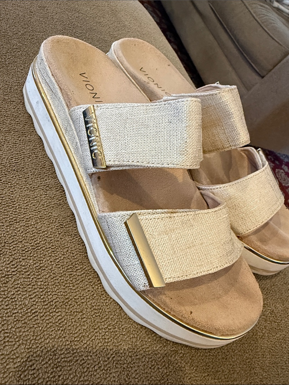 Vionic Brandie Women's Platform Sandals Double Strap Size 9 (TD) - Picture 5 of 8